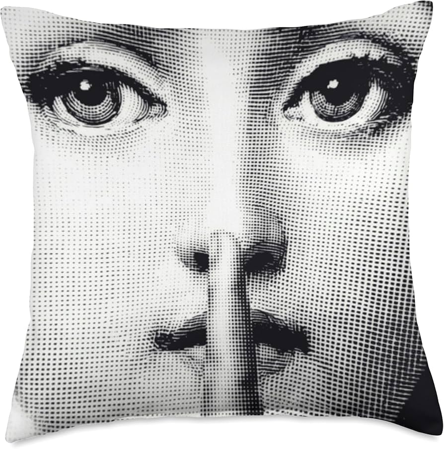 正規品 Fornasetti クッション Amazon.com: Fornasetti, shut up Throw Pillow : Home & Kitchen