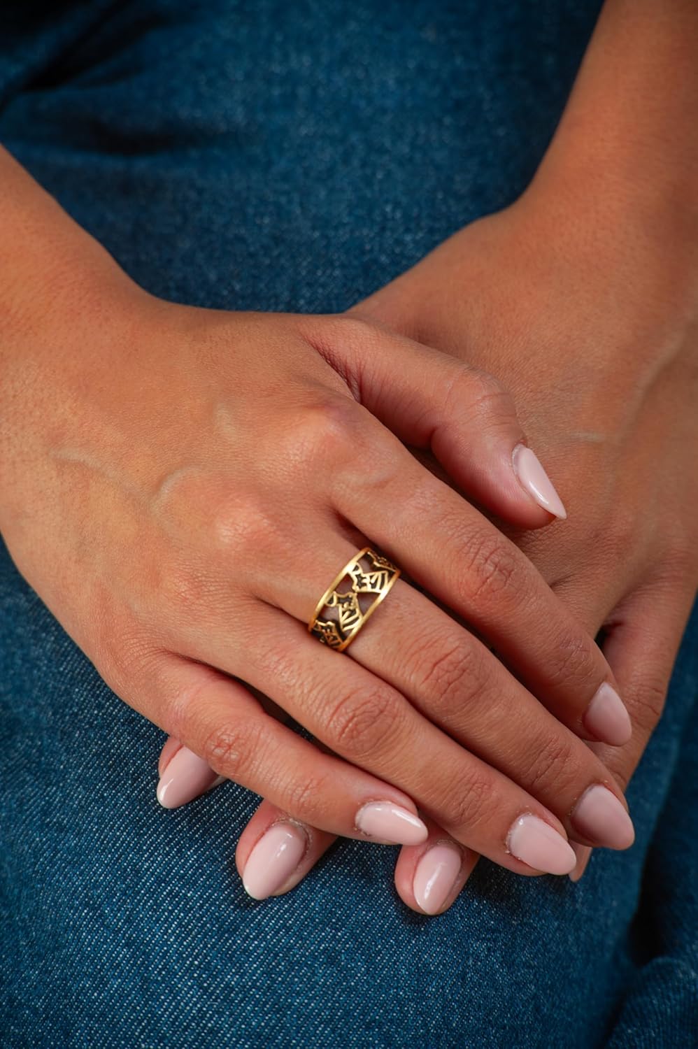 Egyptian Queen Nefertiti Ring - Adjustable - Made in the USA