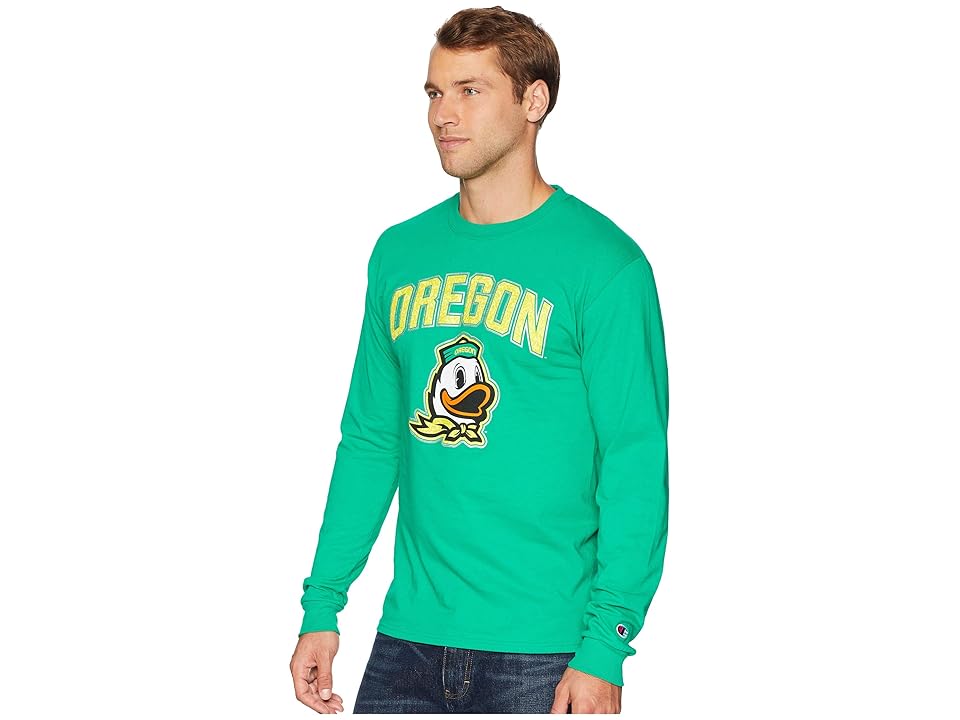 

Champion College Oregon Ducks Long Sleeve Jersey Tee (Kelly Green) Men's T Shirt