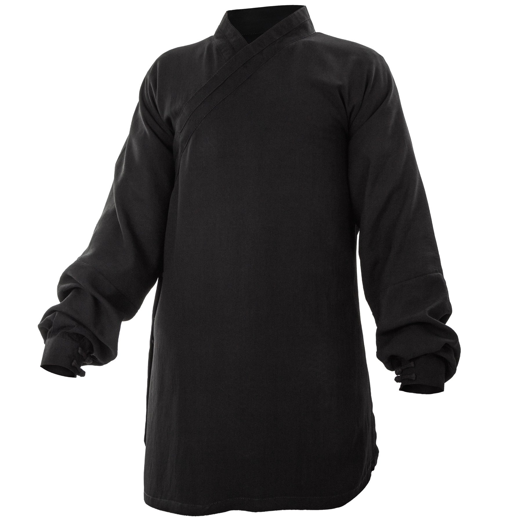 Baumwolle Kung Fu Tai Chi Shirt Diagonaler Kragen Manschetten Taiji Anzug