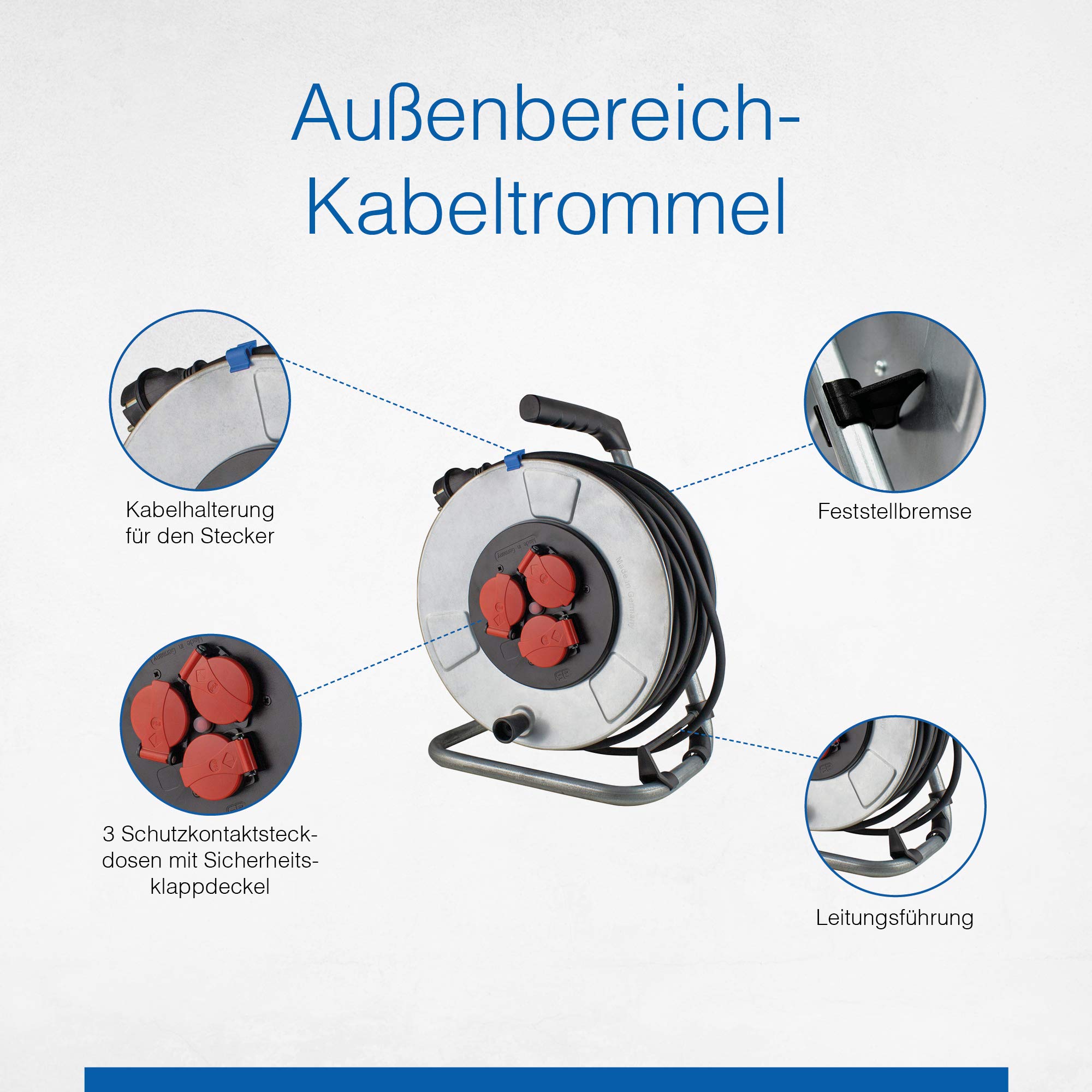 as - Schwabe Kabeltrommel 50 m H05RR-F 3G1,5