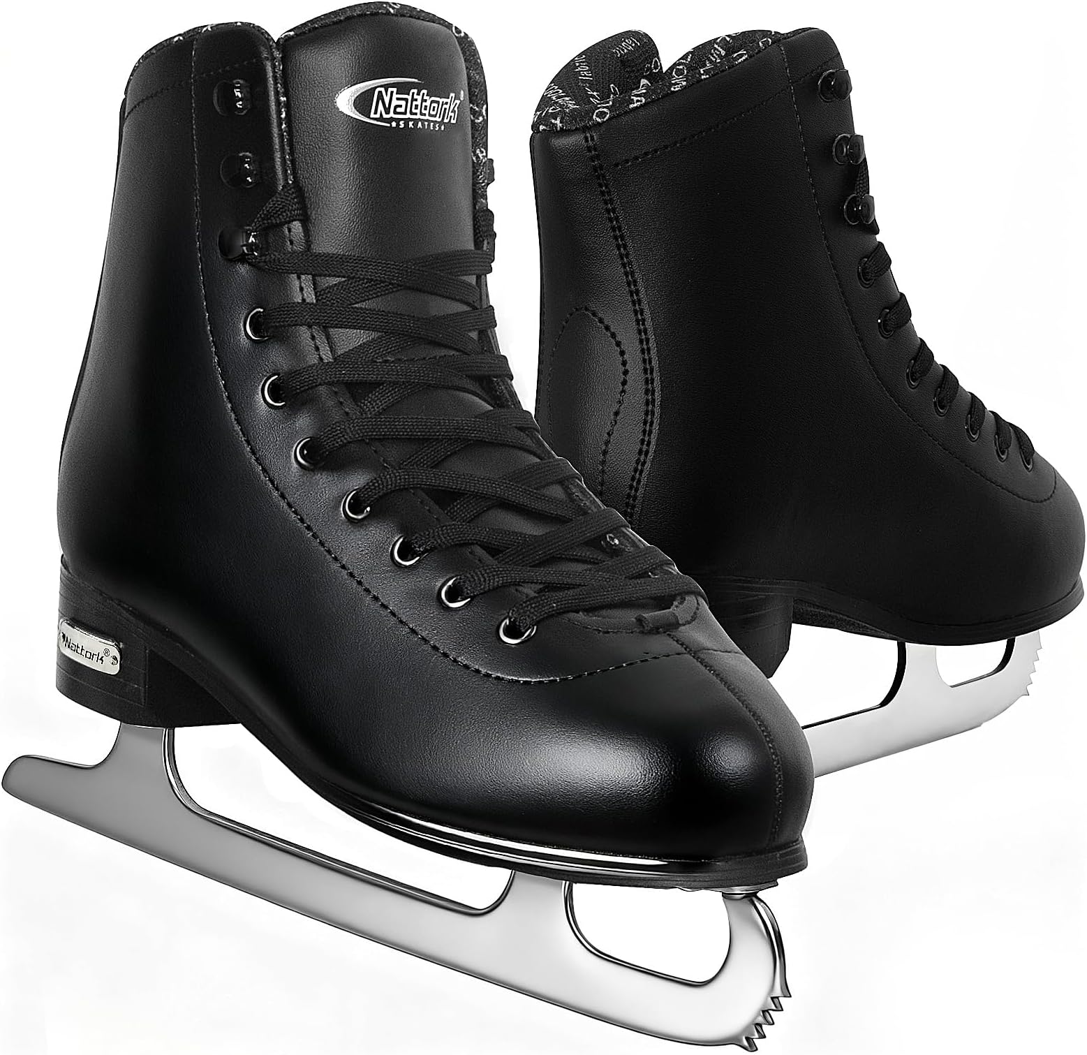 Nattork Figure Skates for Boys and Girls Excellence Stainless Steel Blades Ice Figure Skating with Enhanced Support Strength Performance and Ultimate Comfort