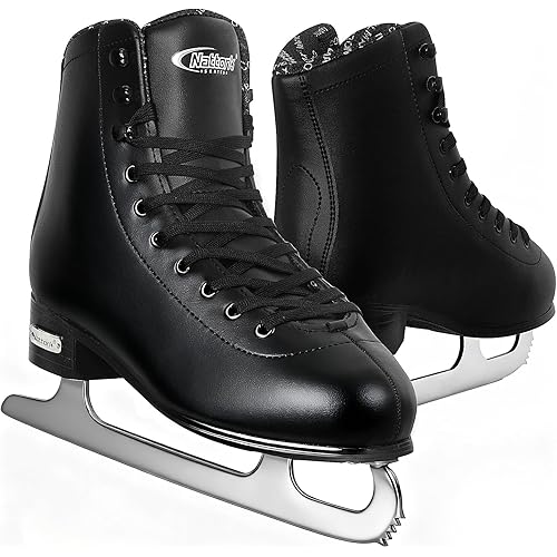 Nattork Figure Skates for Boys and Girls Excellence Stainless Steel Blades Ice Figure Skating with Enhanced Support Strength Performance and Ultimate Comfort