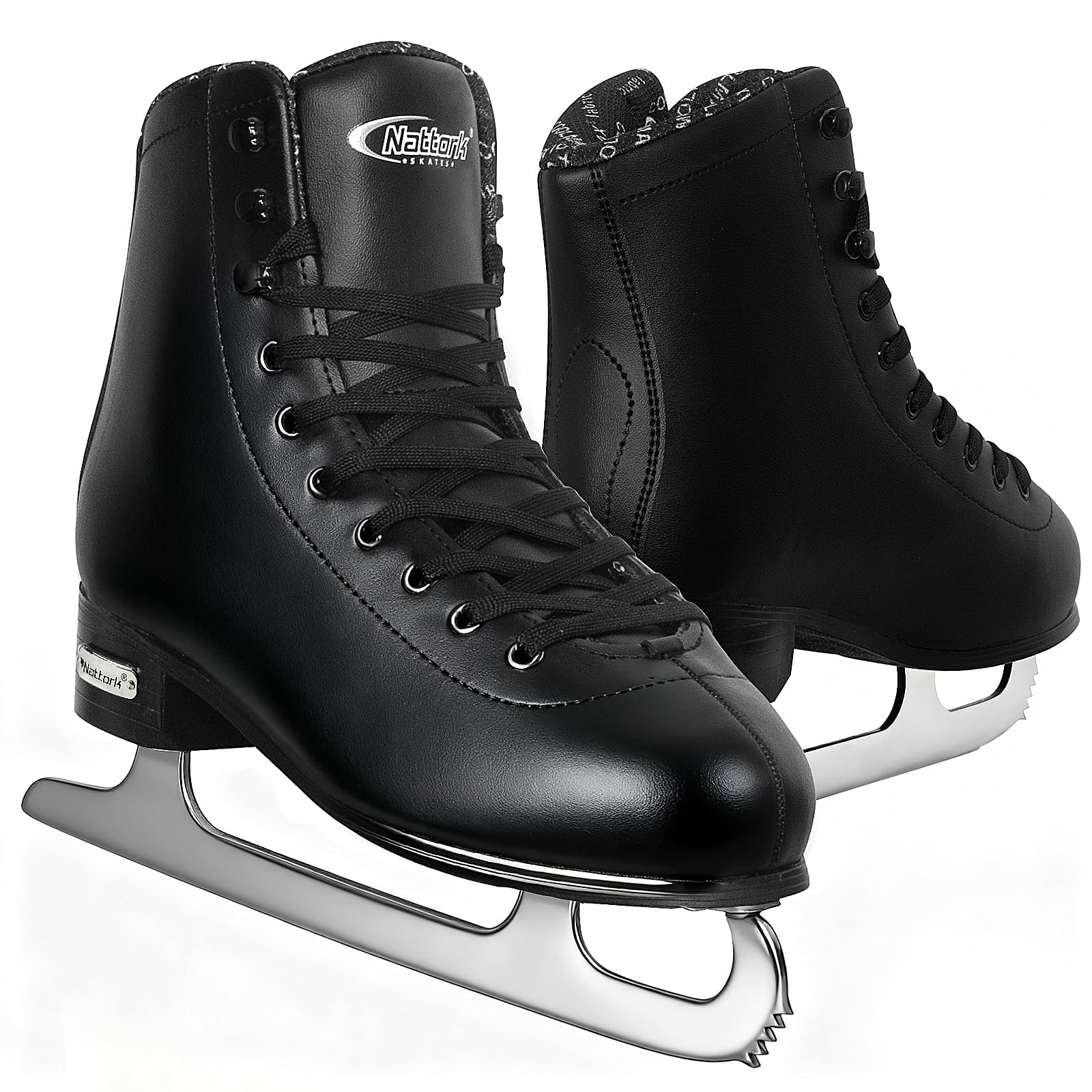 Nattork Figure Skates for Boys and Girls Excellence Stainless Steel Blades Ice Figure Skating with Enhanced Support Strength Performance and Ultimate Comfort