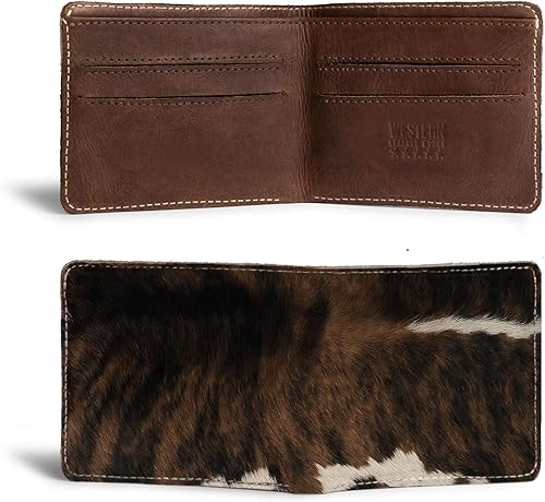 Miniatura 3 de Cartera clásica, tarjeta de visita y soporte para dinero, organizador de bolsillo compacto, estilo vaquero, cuero de grano completo, hecho a mano