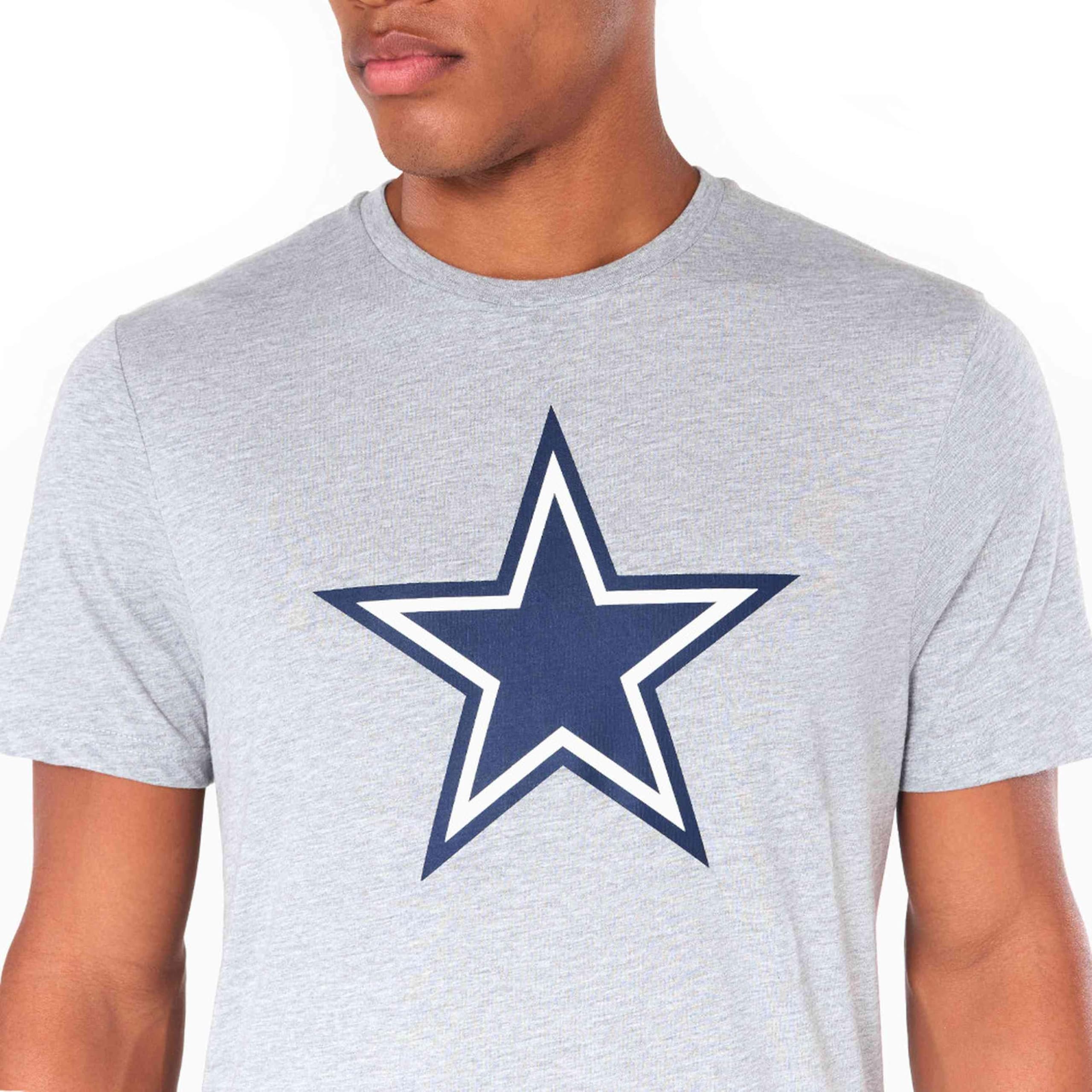 New Era Dallas Cowboys NFL Team Logo Grey T-Shirt