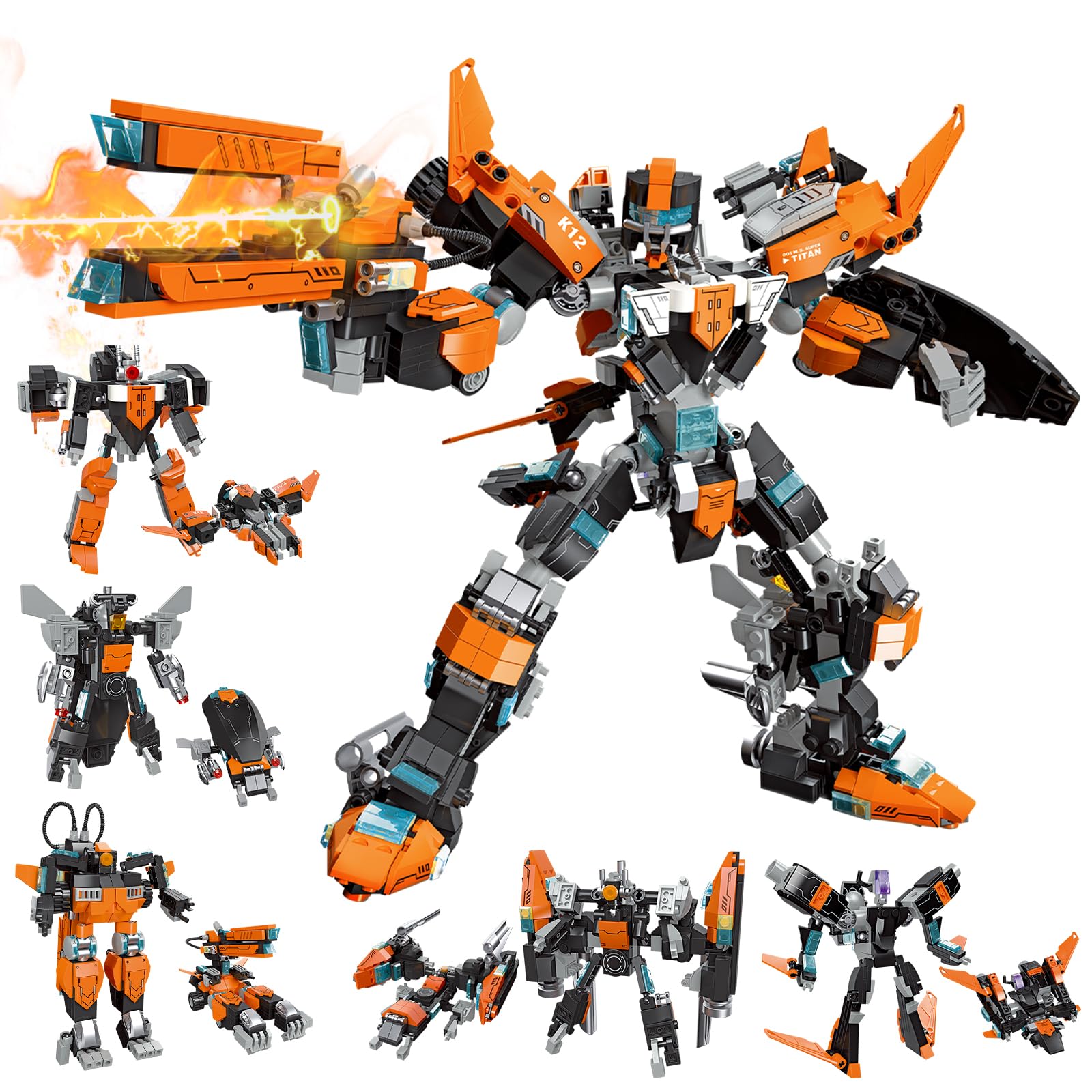Amazon.co.jp: QwlJYfv ロボット変身ビルディングセット 大人用