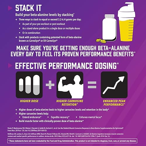 Miniatura 5 de NOW Nutrición Deportiva, Beta-Alanina 750 mg, Retrasos Fatiga Muscular*, Resistencia*, 120 Cápsulas Vegetales