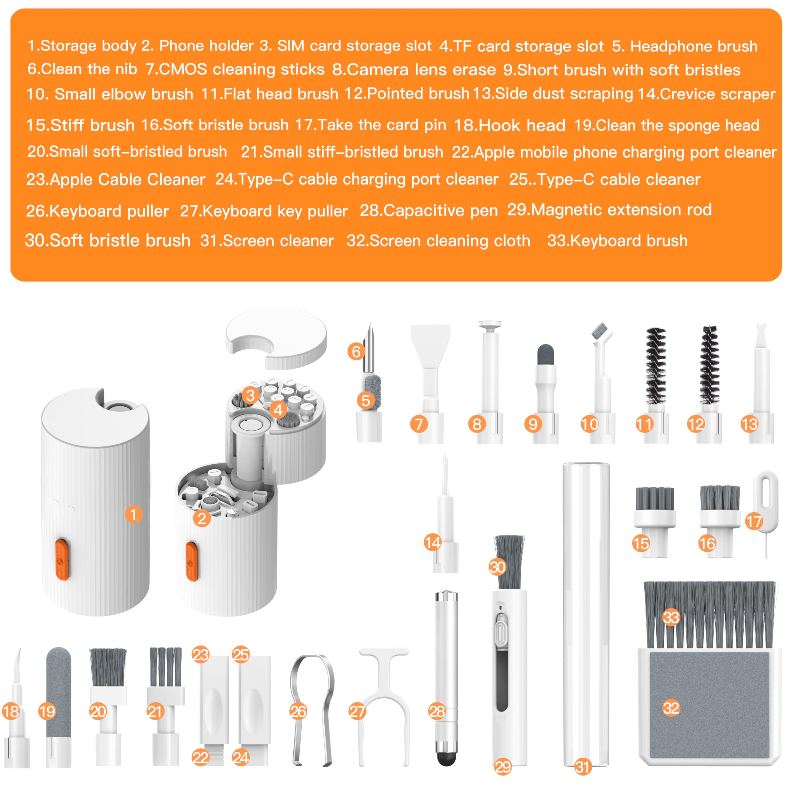 Amazon.com: GK GAMAKAY Keyboard Cleaning Kit, 33-in-1