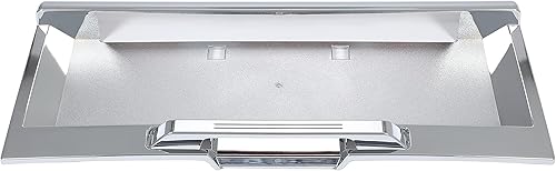 Miniatura 4 de KUAFU Marco de matrícula trasero compatible con Hummer H2 2003-2005, cubierta de bisel, moldura de plástico ABS cromado, juego de 3 piezas