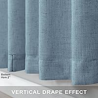 Vista 233 de Orange Linen Curtains 72 Inch Length for Living Room 2 Panels Set Back Tab Loop Pocket Semi Sheer Copper Brown Burnt Orange Curtains for Bedroom