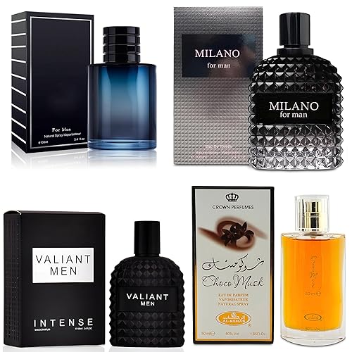 Miniatura 25 de Set de 4 Colonias para Hombre Incluye Aromas de Choco Musk/SE/Invincible/Milano de Madera, Especiada, Cítrico y Aromático eau de parfum Set de