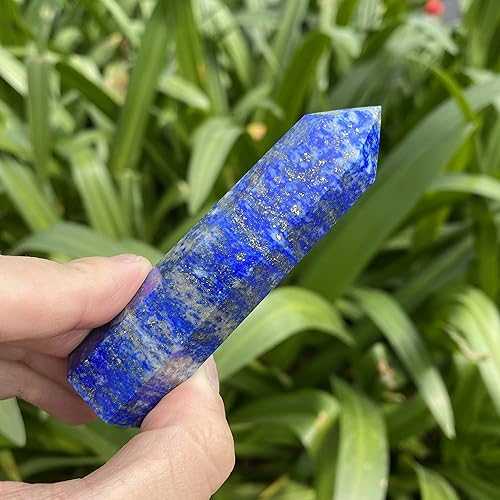 Miniatura 6 de Torre de cristal natural de lapislázuli, piedra preciosa curativa de cristal curativo para reiki, piedra de chakra para meditación, decoración del