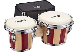 RockJam 7" and 8" Bongo Drum Set: Rhythm and Soul Unleashed