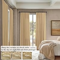 Vista 253 de Orange Linen Curtains 72 Inch Length for Living Room 2 Panels Set Back Tab Loop Pocket Semi Sheer Copper Brown Burnt Orange Curtains for Bedroom