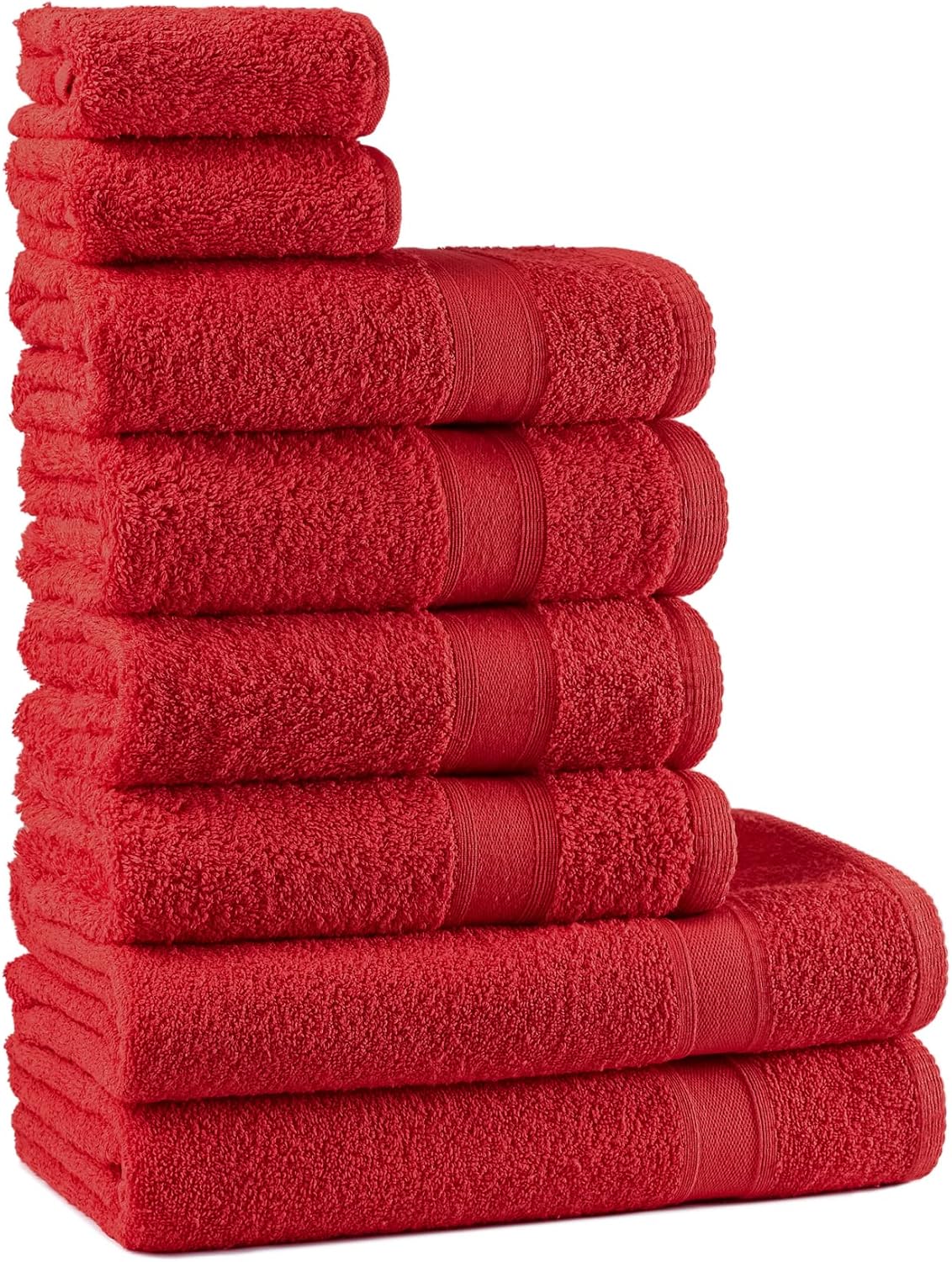 Tuiste 8 Piece Luxury Premium Towel Set,100 Cotton Ultra Soft Highly Absorbent