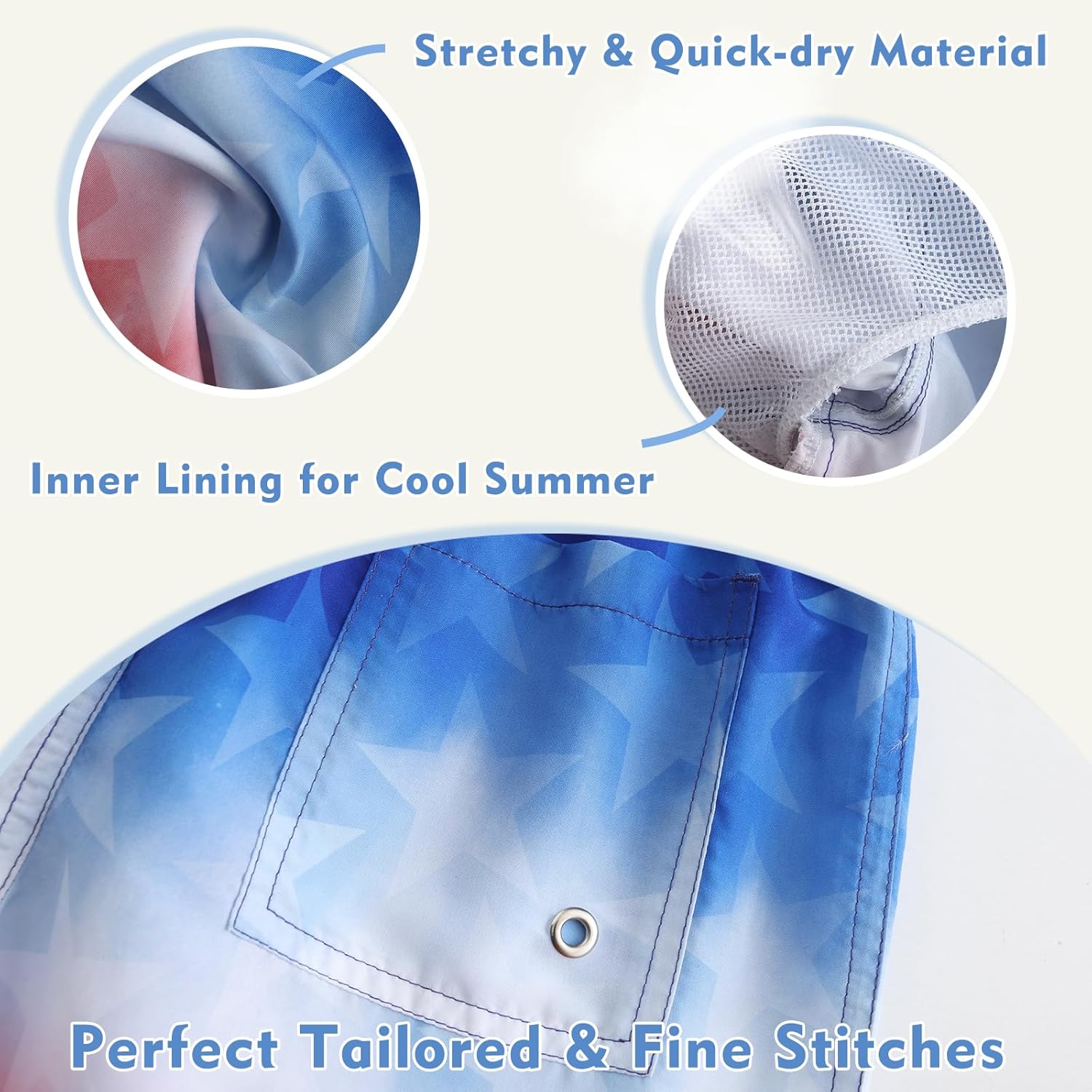 Boys Swim Trunks Quick Dry UPF 50+ Beach Swim Shorts Kids Board Shorts 3-14 Years - Image 4