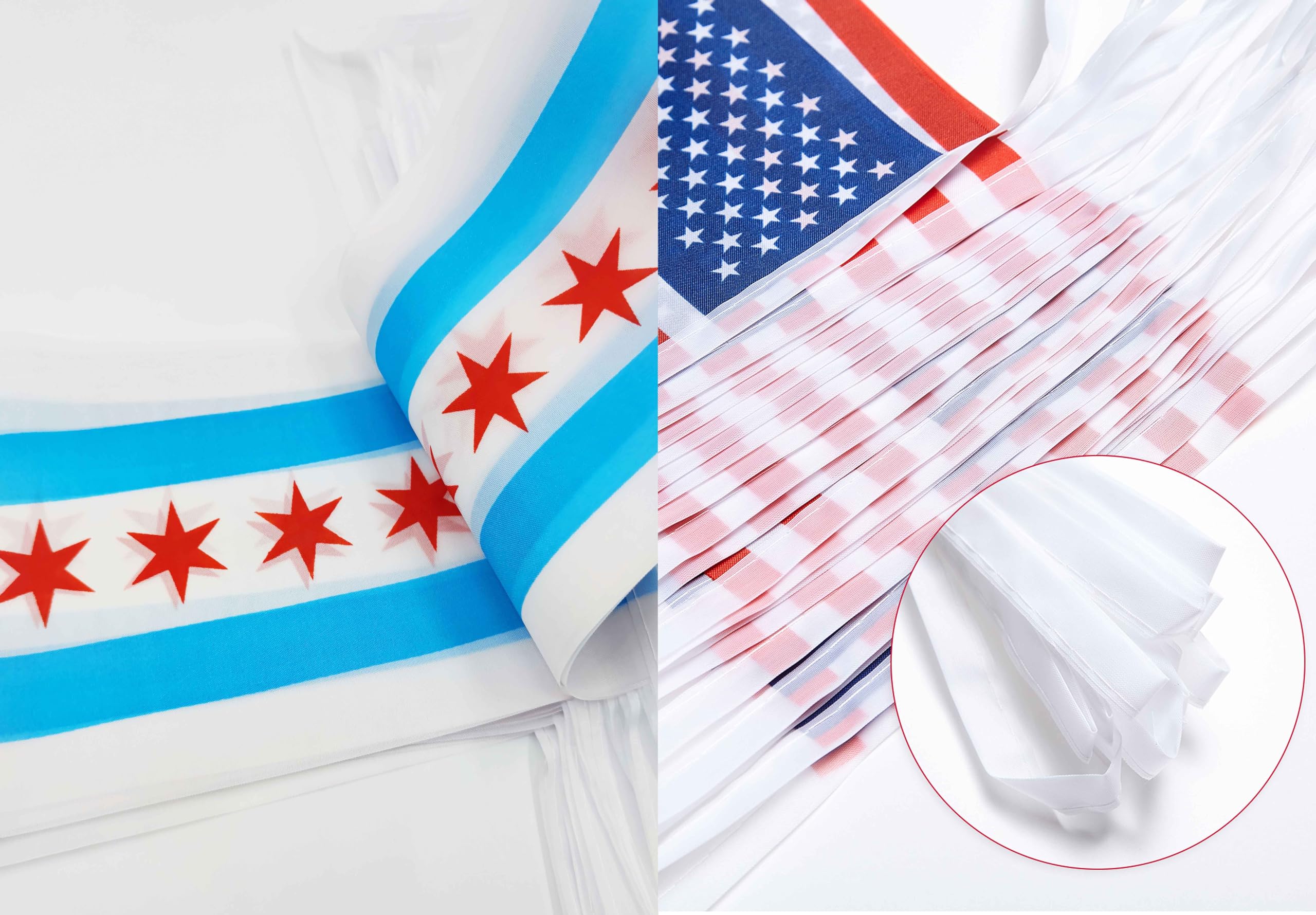 Snapklik.com : ZXvZYT USA US And Chicago Flag Banner String,Small Mini ...