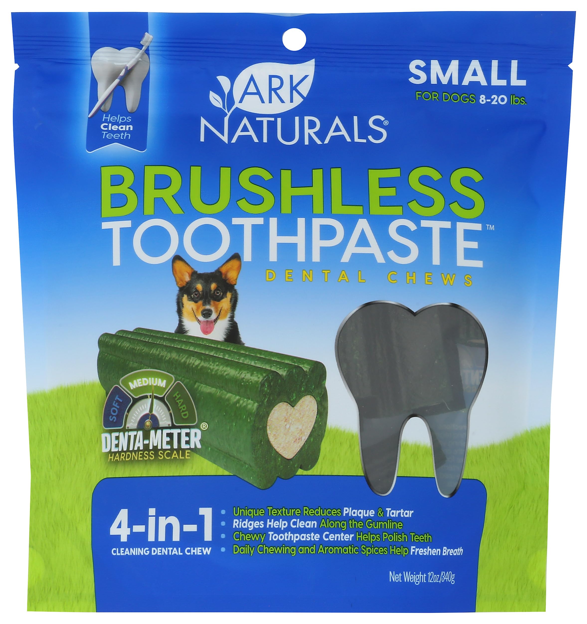 Brushless Toothpaste, Dog Dental Chews for Small Breeds, Freshens Breath, Helps Reduce Plaque & Tartar, 12oz, 1 Pack