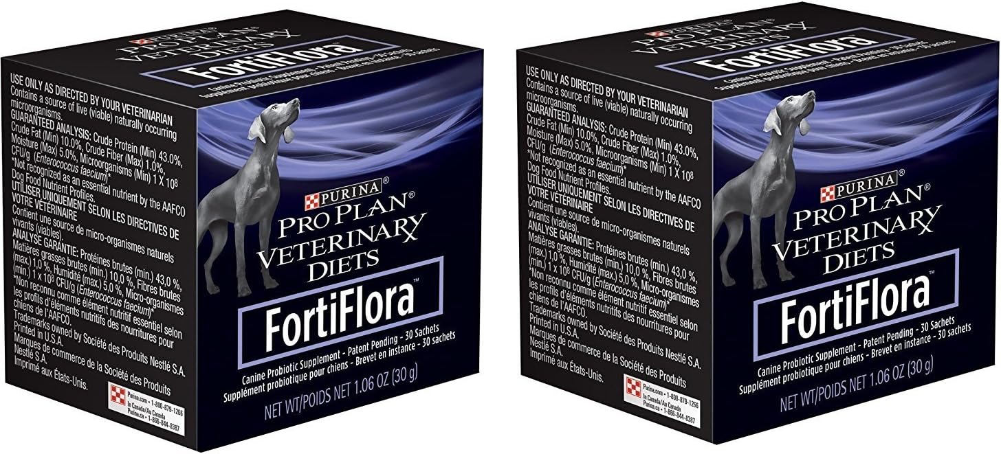 Purina Fortiflora Dog Nutritional Supplement (2 Pack) 30 Sachets Each