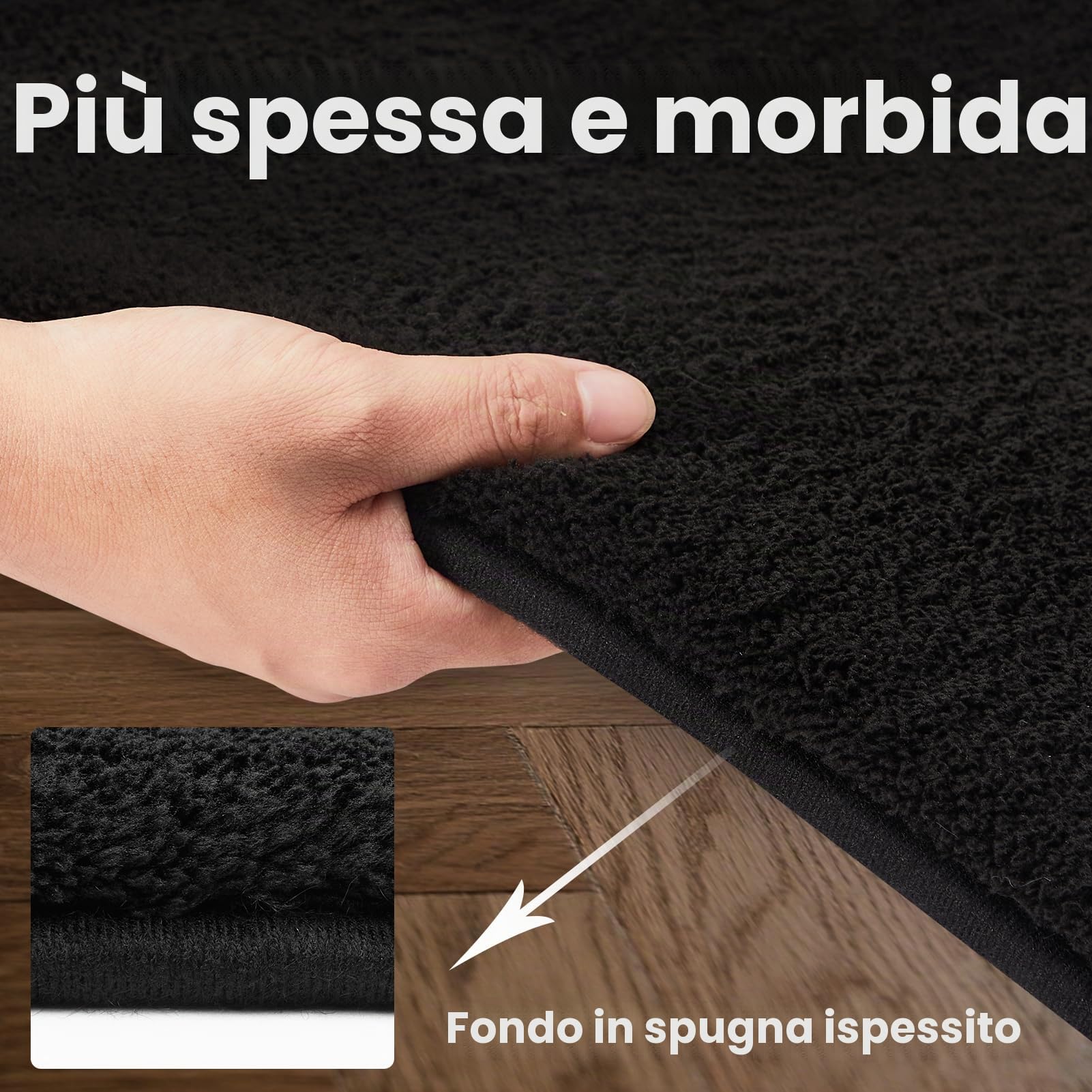 Tappeto per soggiorno, tappeto a pelo corto per soggiorno, decorazione a pelo soffice morbido lavabile e antiscivolo, moderno, tappeto monocromatico per camera da letto, cameretta dei bambini