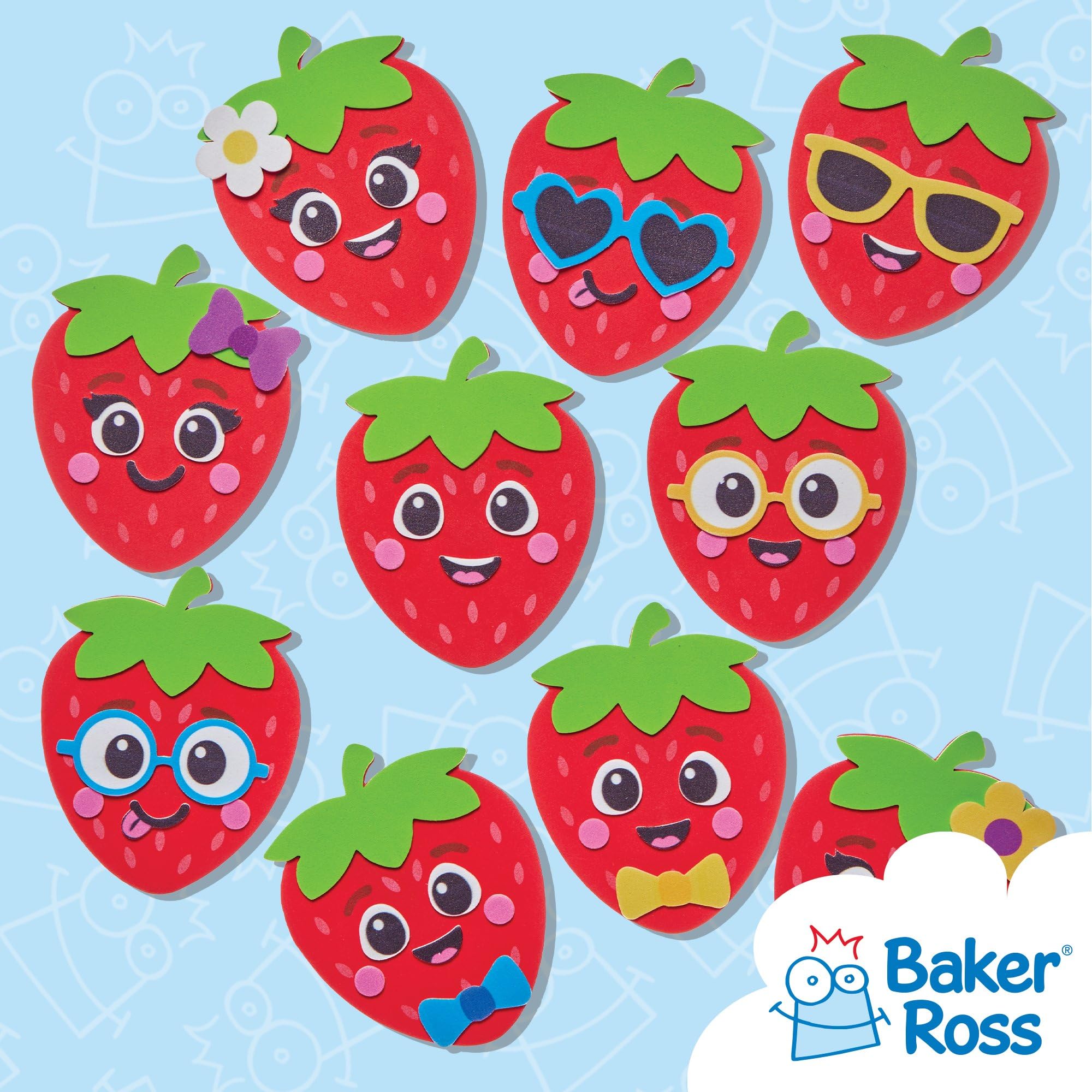 Baker Ross FN107 ABC Lollies Mix & Match Magnet Kits - Pack of 26, Educational Arts and Crafts Kits, Learning Resources