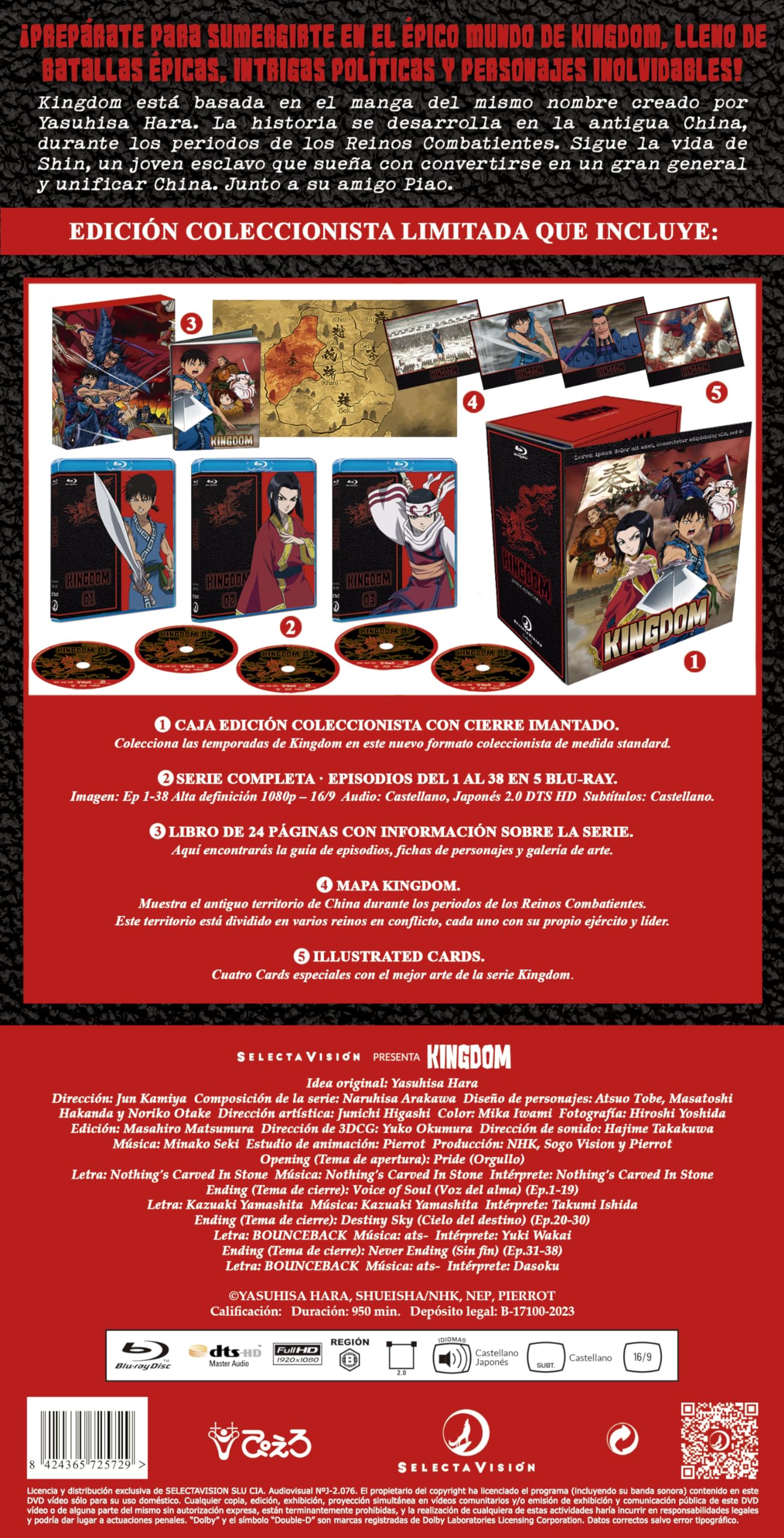KINGDOM TEMPORADA 1 BLU-RAY Episodios 1 a 38 [Blu-ray]