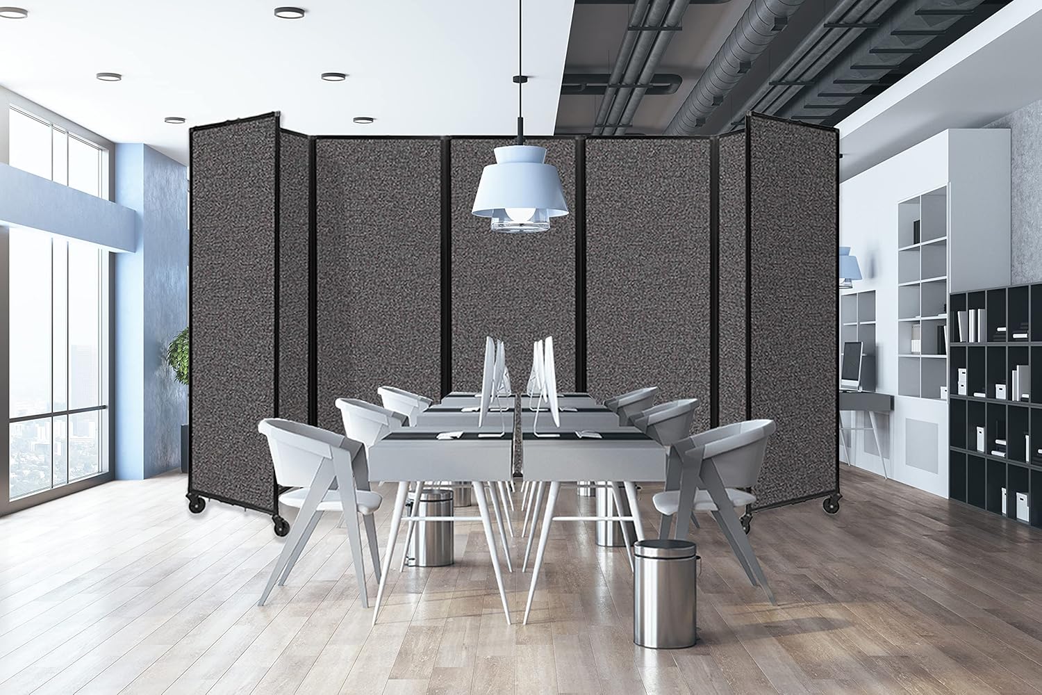 Buy Versare Room Divider 360 Portable Wall Partition 5 Panels Wide