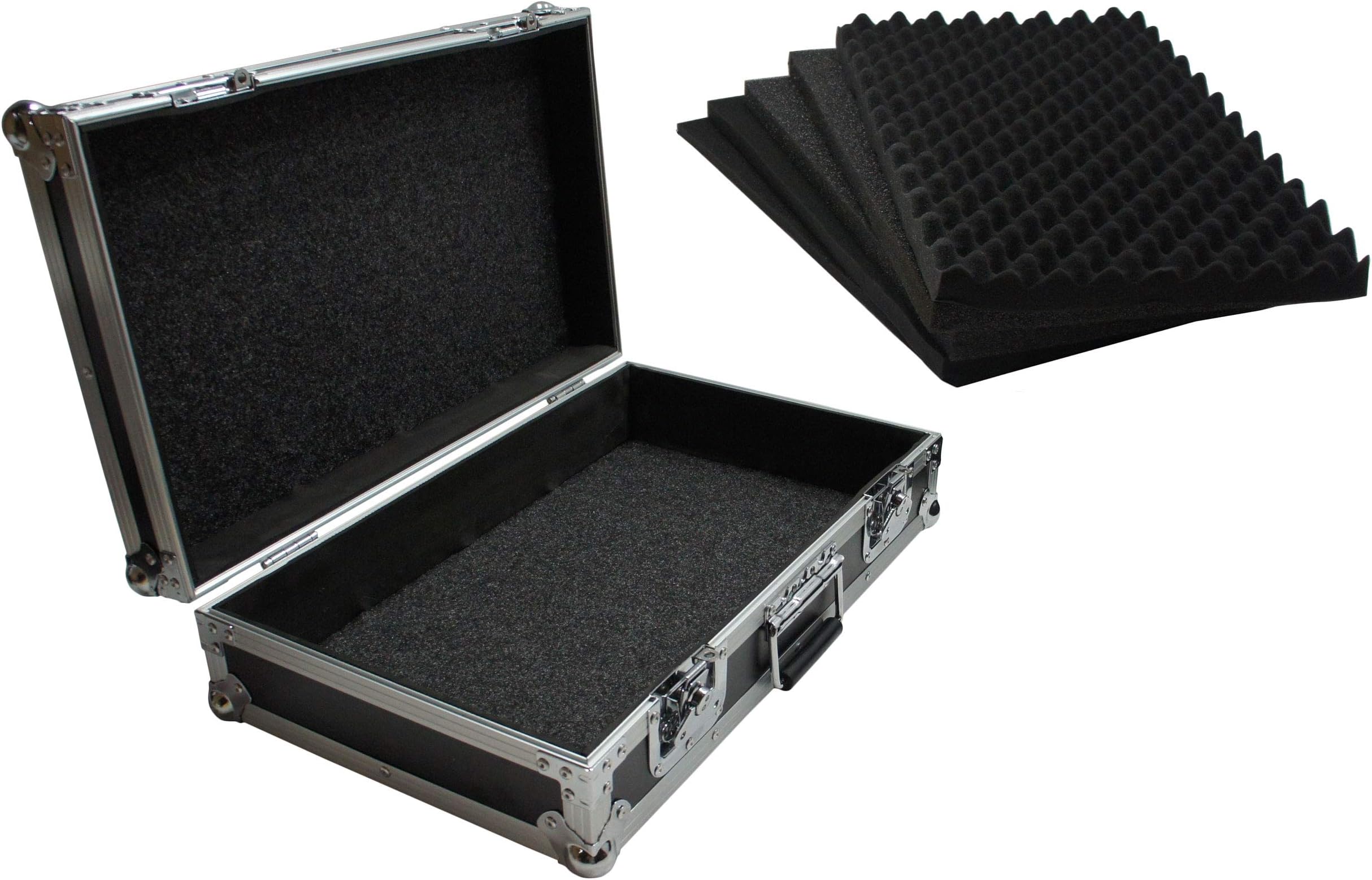 Harmony Audio HCLUC Flight 22" x 13" x 5-3/8" Pick & Pluck Foam Utility Locking Case