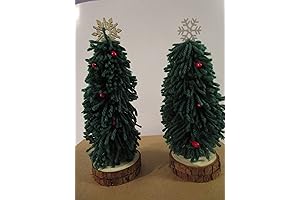 Set of Two Designer Christmas Decor Trees