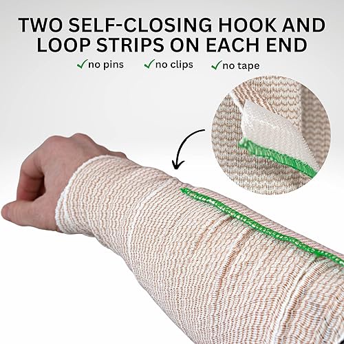Miniatura 3 de Vendaje elástico con cierre automático Paquete de 3 rollo de compresión atlético cómodo de 6 pulgadas, 5 yardas estiradas para compresión