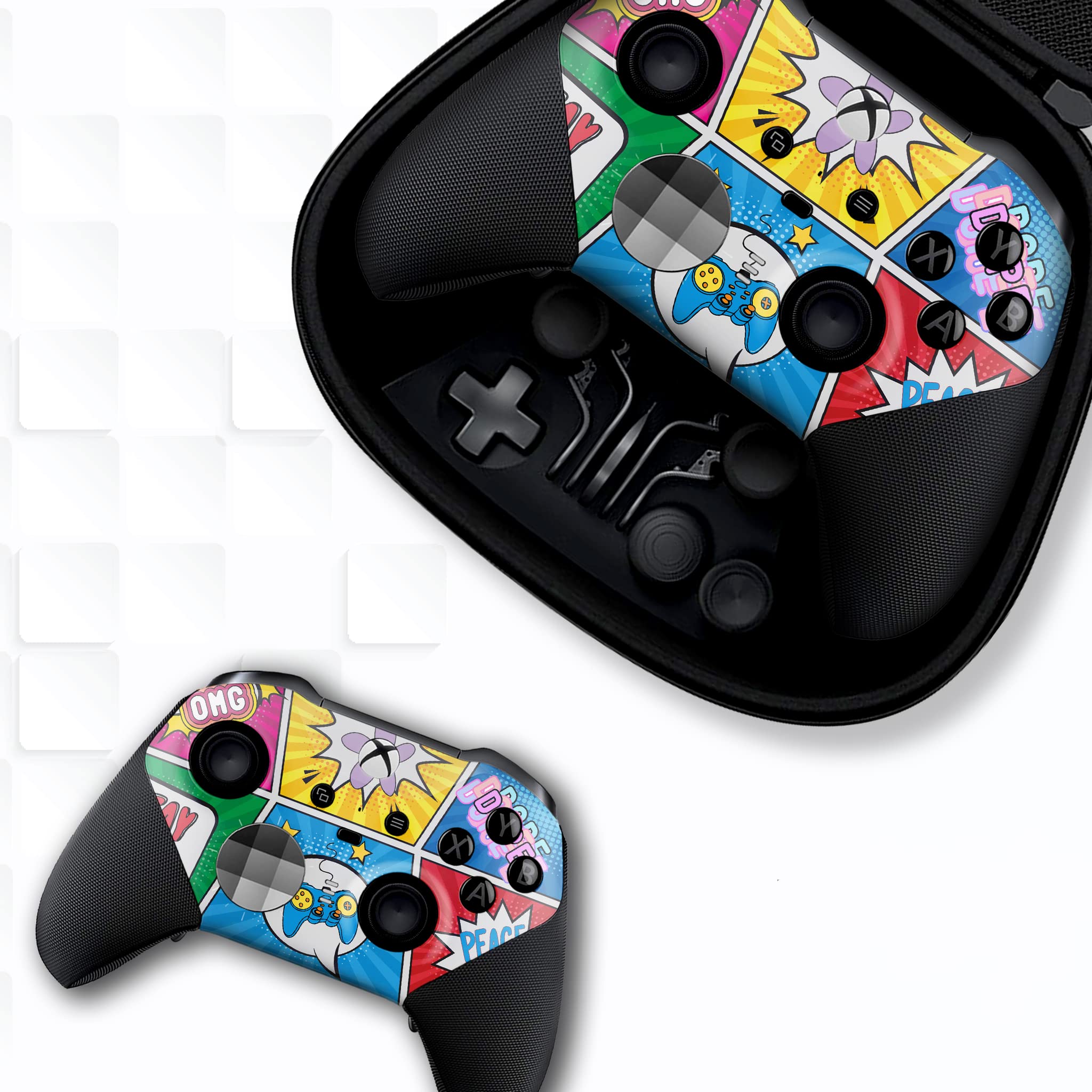 BCB Controller Customised for Elite Controller Wireless. Original Elite Series 2 Controller Compatible with Xbox One / Series X & S Remote Control. Customized with Water Transfer Printing (Not a Skin)