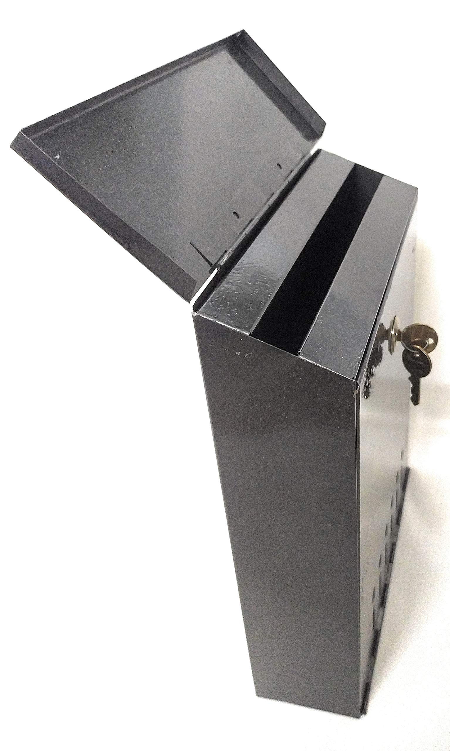 ATCO Letter Box with Flap/Mail Box/Post Box M.S Metallic Gray with an Extra Key 1