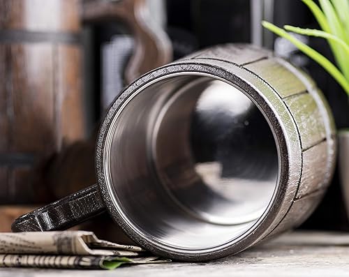 Miniatura 8 de White Tree Mug. Personalized Gift. Wooden Beer Stein Tankard Fathers Day Gift for Husband 17oz K77