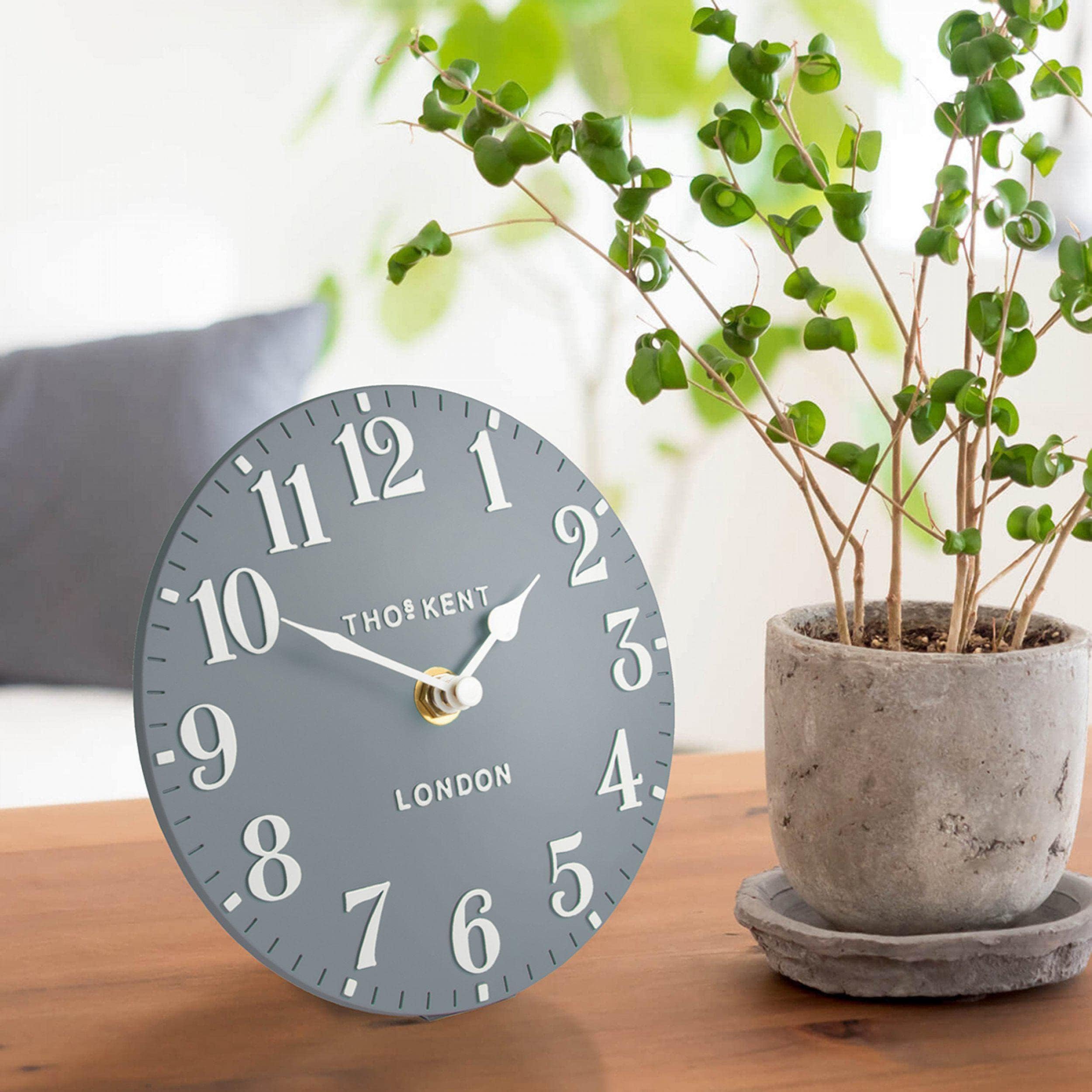 Thomas Kent Mantel Clock, 6 Inch Elegant Table Clock, Modern Clock For