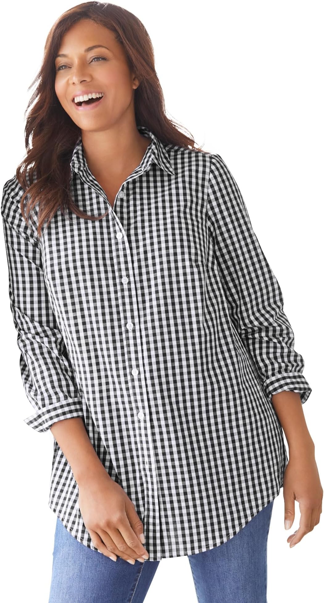 Plus Size Perfect Long Sleeve Shirt