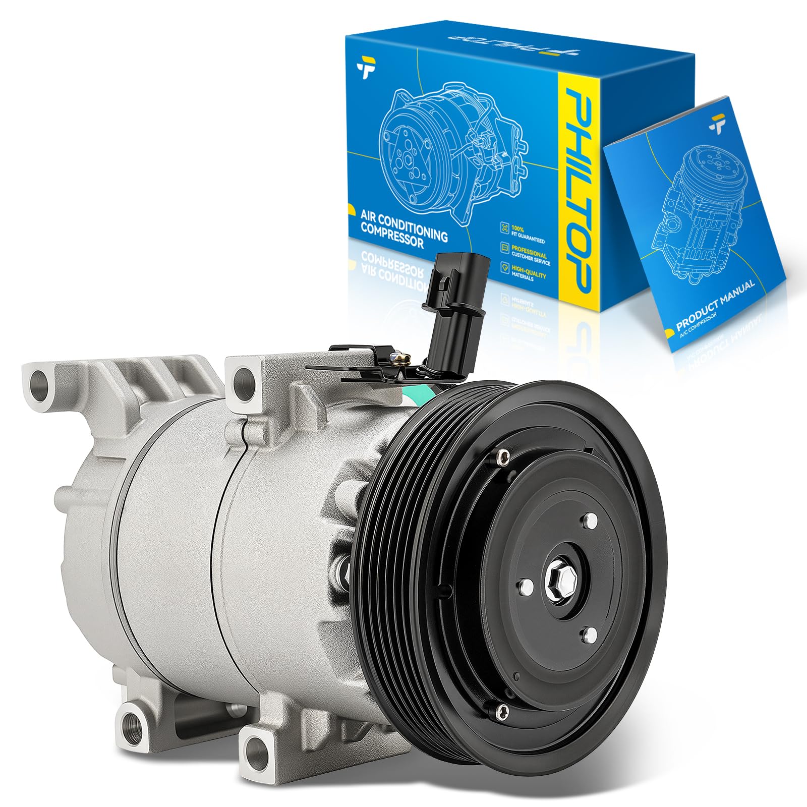 PHILTOP 97701A6502 NEW AC Compressor for Hyundai Elantra GT 2019-2020 1.6L