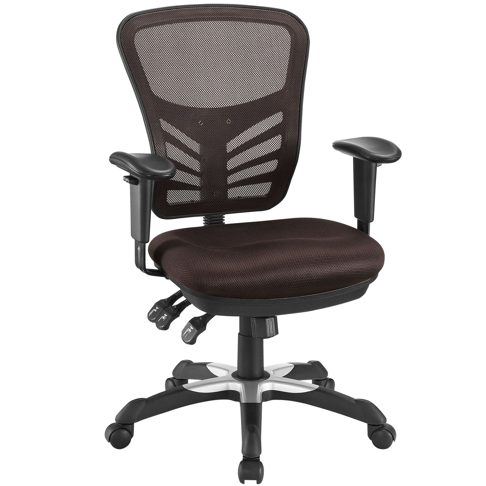 Modway Articulate Ergonomic Mesh Office Chair In Brown