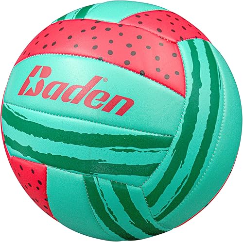 Miniatura 6 de Baden  Fun Design  Official Size & Weight Indoor & Outdoor Volleyball  Bright & Beachy! Soft Touch Synthetic Leather, Durable Stitching All Ages &