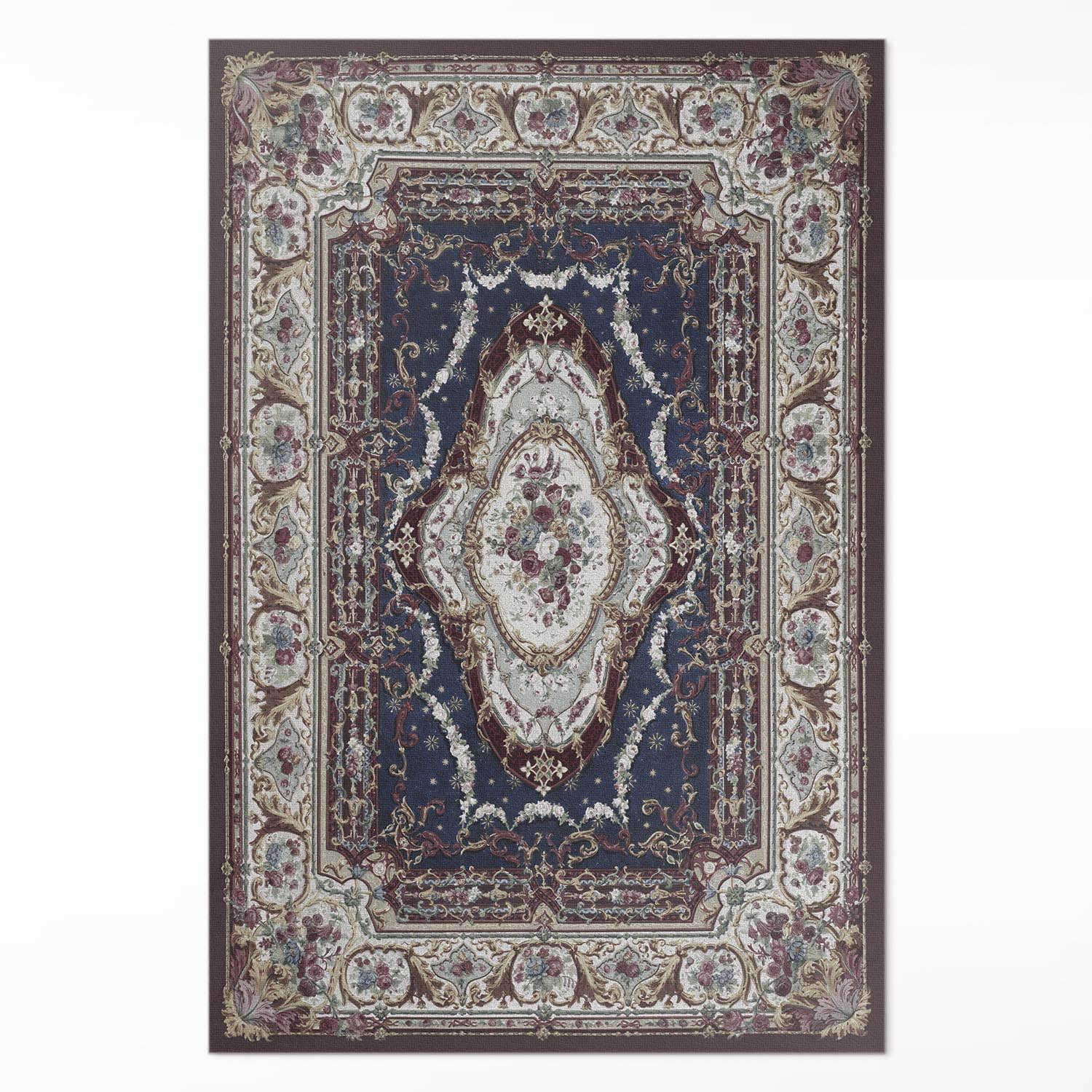 Tapis en vinyle antique orné 60x90 cm Floorart Design pour décoration de cuisine