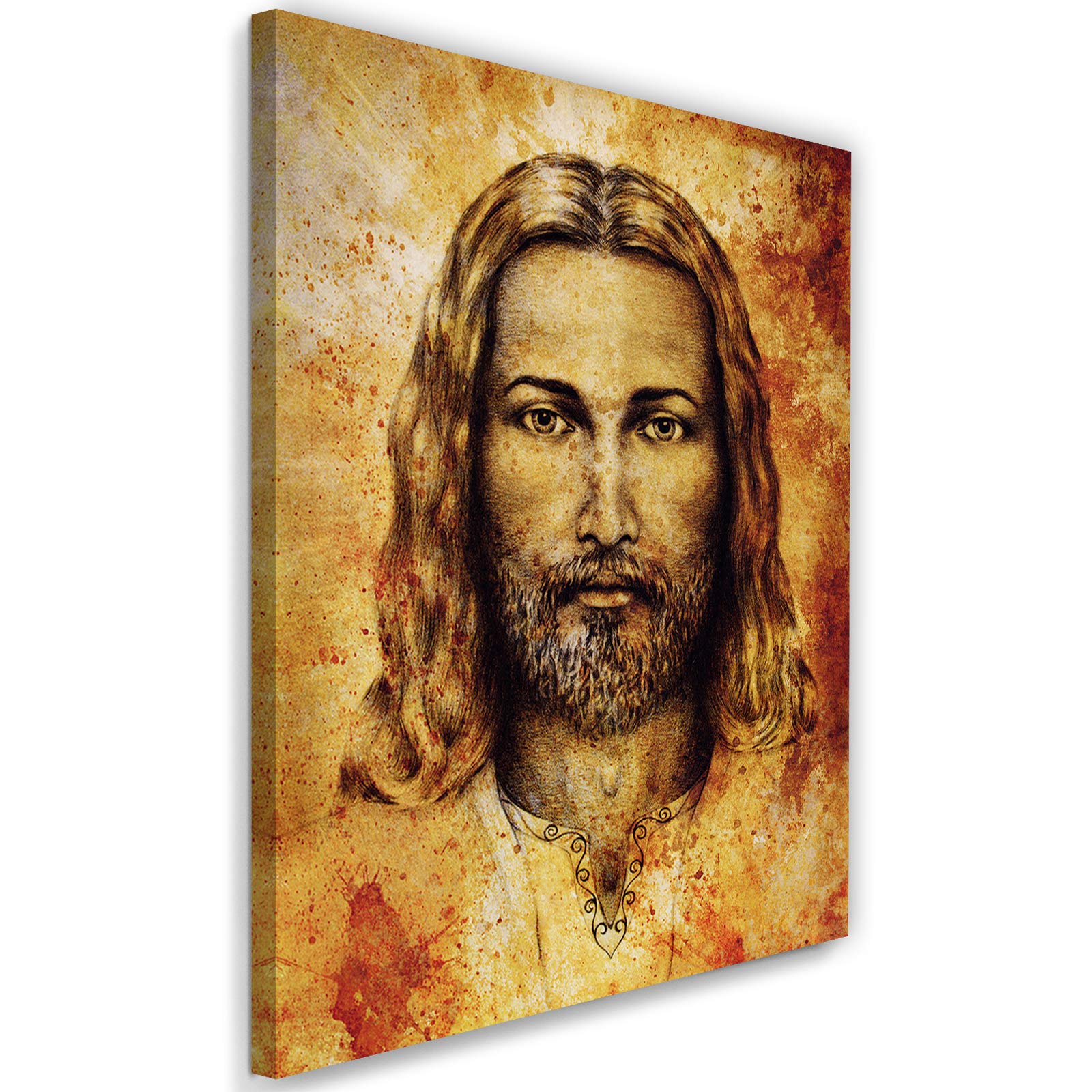 Feeby Impression sur Toile 90x60 cm Decoration Chambre - Tableau Decoration Murale Tableau Paysage - Nature Fenêtre - Decoration Maison - Tableau Moderne - Toile Peinture - Art - Poster Mural
