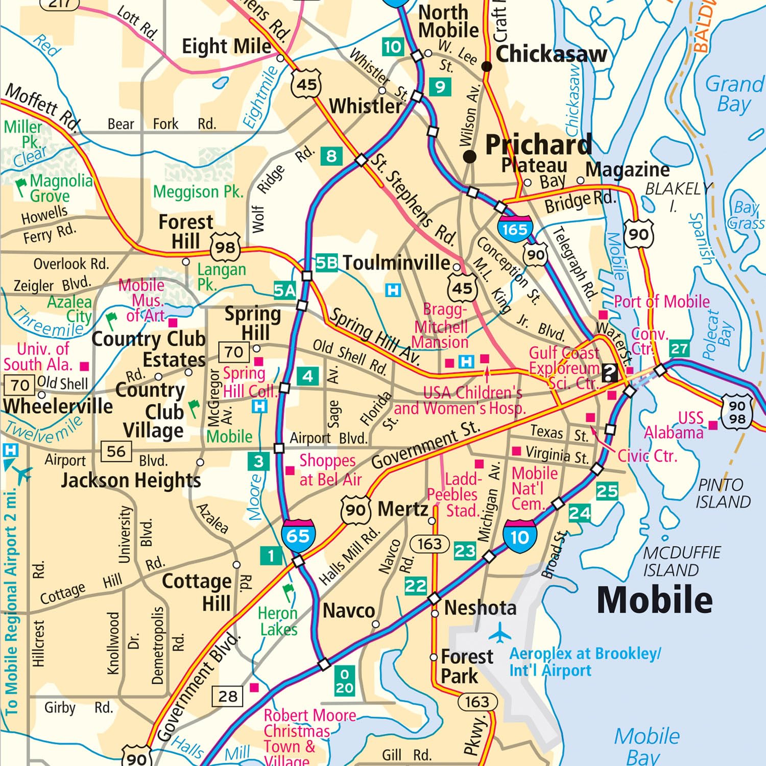 Rand McNally Easy to Fold: Alabama State Laminated Map - Image 6