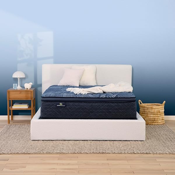 Serta Perfect Sleeper Ultimate 15" Twin Mattress - Plush Pillow Top, Cooling Gel Memory Foam, Pocket Innersprings for Motion Isolation, Edge Support, CertiPUR-US Certified - Oasis Sleep