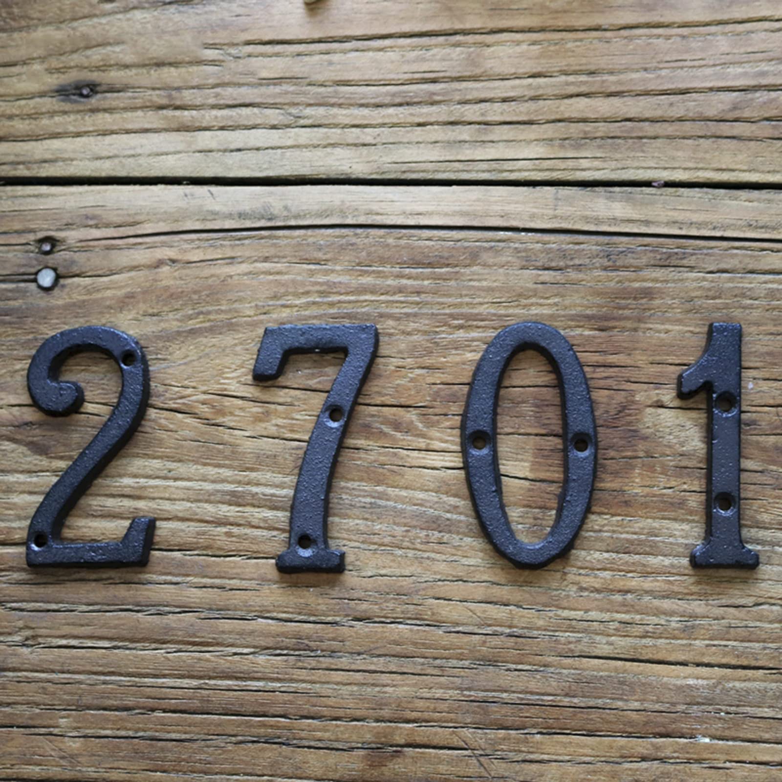 3D Cast Ferro Casa Placca Numeri 0-9 Lettere A-Z Porta Nero Decorazione Parete 3 Pollici 8cm Metallo Indirizzo Segno con Viti per Esterno Interno Hotel Dormitorio Cafe Yard Via Casella Posta (B)