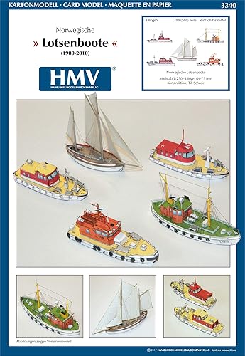 Amazon カードモデル 1 250 ノルウェー パイロットボート プラモデル 通販