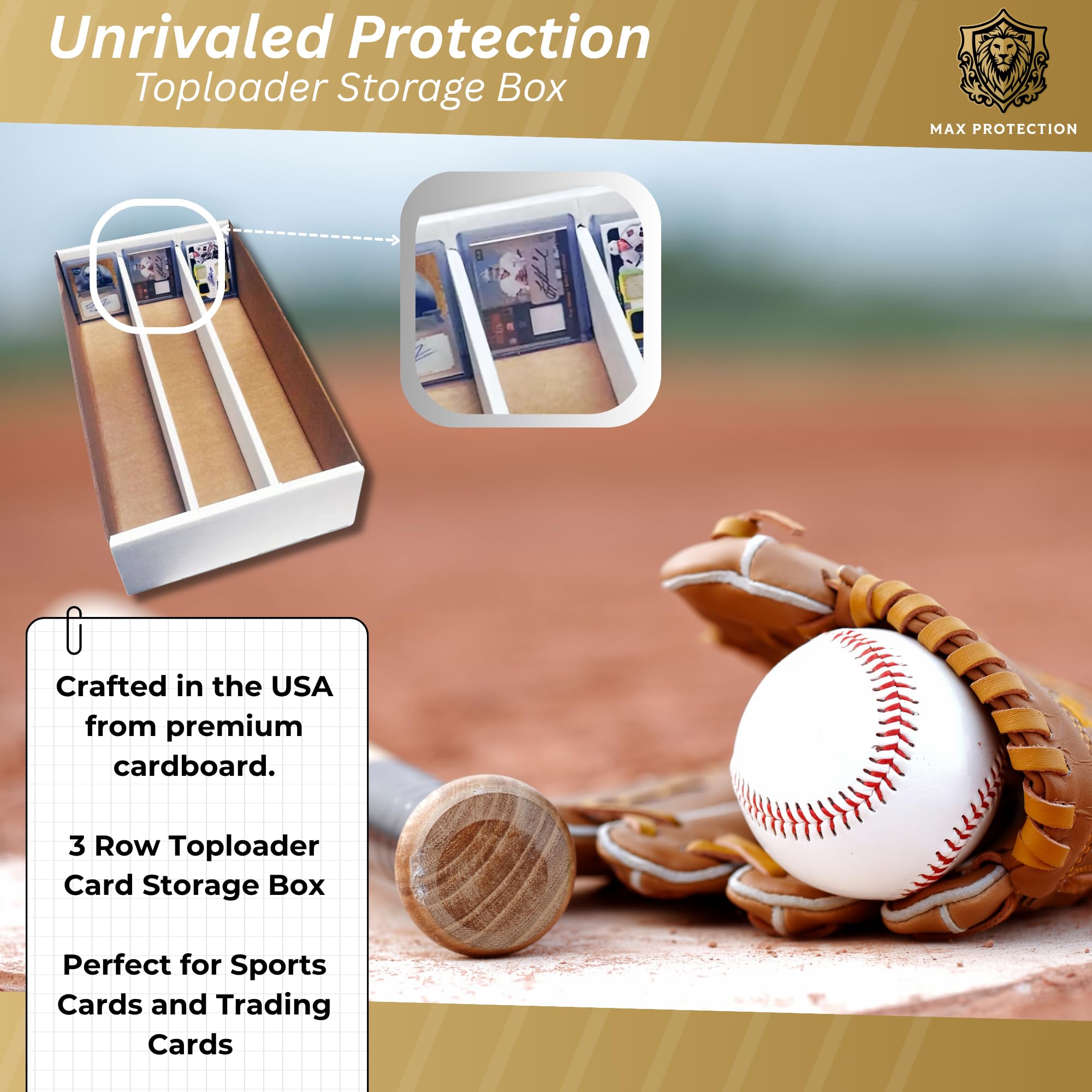 Amazon.com: Max Protection (5) Super Shoe Box Card Storage
