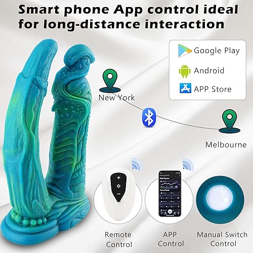 Miniatura 3 de Consolador monstruo de dragón doble de silicona fantasía, consolador masivo suave de succión de 9 pulgadas para hombres, consoladores anchos