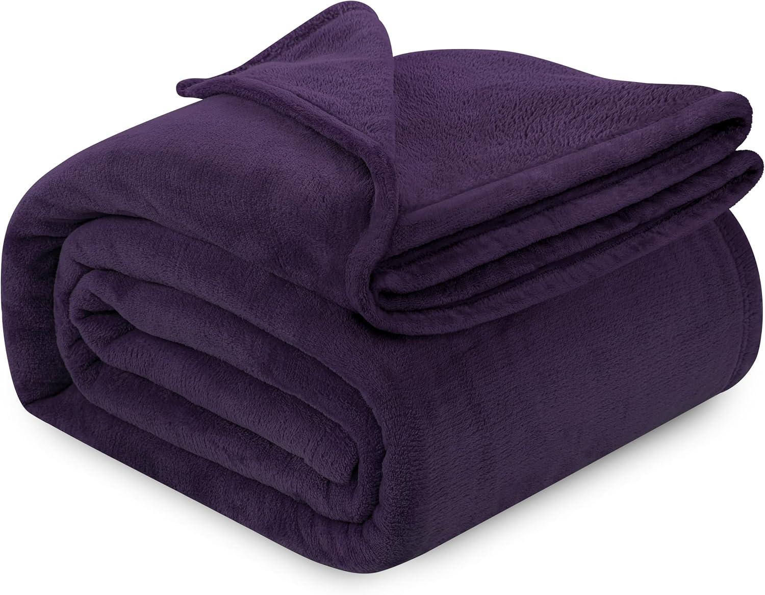 Utopia Bedding Purple Fleece Blanket California King Size