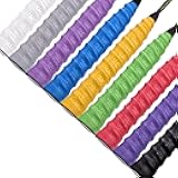 Tennis Badminton Racket Overgrips for Anti-Slip and Absorbent Grip (9 Pack, Multicolored)