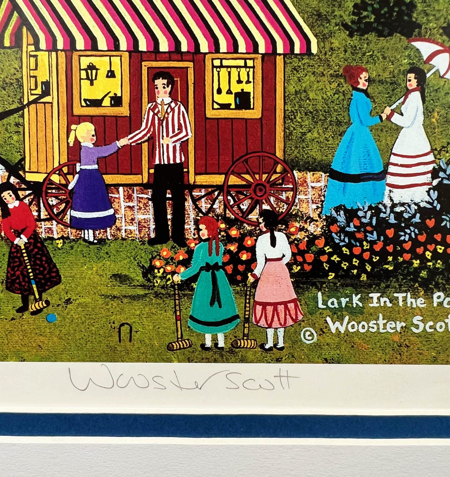 Amazon.com: Jane Wooster Scott Lark in the Park CUSTOM FRAMED